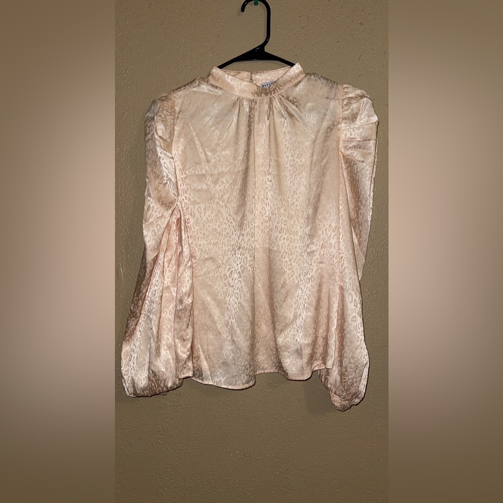 HYFVE Pink Cheetah Print Blouse Medium